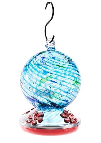 Glass Hummingbird Feeder